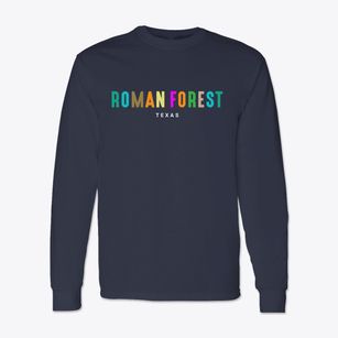 Roman Forest Texas Color Pop Classic Long Sleeve T-Shirt