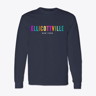 Ellicottville New York Color Pop Classic Long Sleeve T-Shirt