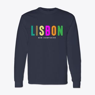 Lisbon New Hampshire Color Pop Classic Long Sleeve T-Shirt