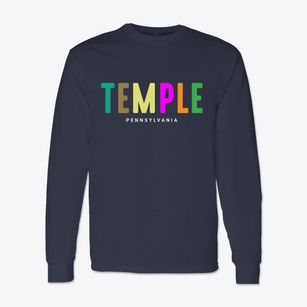 Temple Pennsylvania Color Pop Classic Long Sleeve T-Shirt