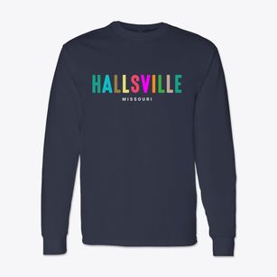 Hallsville Missouri Color Pop Classic Long Sleeve T-Shirt