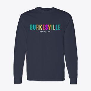 Burkesville Kentucky Color Pop Classic Long Sleeve T-Shirt