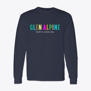 Glen Alpine North Carolina Color Pop Classic Long Sleeve T-Shirt