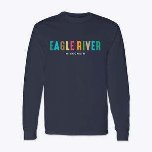Eagle River Wisconsin Color Pop Classic Long Sleeve T-Shirt