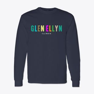 Glen Ellyn Illinois Color Pop Classic Long Sleeve T-Shirt