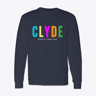 Clyde North Carolina Color Pop Classic Long Sleeve T-Shirt