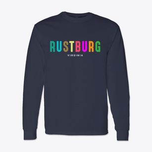 Rustburg Virginia Color Pop Classic Long Sleeve T-Shirt