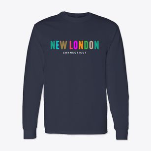 New London Connecticut Color Pop Classic Long Sleeve T-Shirt