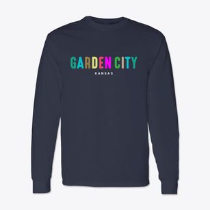 Garden City Kansas Color Pop Classic Long Sleeve T-Shirt