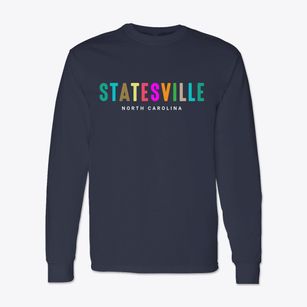 Statesville North Carolina Color Pop Classic Long Sleeve T-Shirt