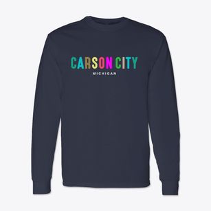 Carson City Michigan Color Pop Classic Long Sleeve T-Shirt