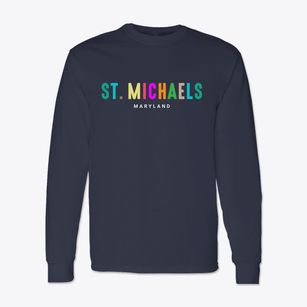 St. Michaels Maryland Color Pop Classic Long Sleeve T-Shirt