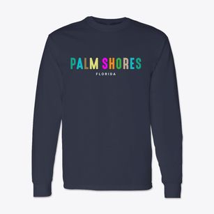 Palm Shores Florida Color Pop Classic Long Sleeve T-Shirt