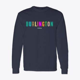 Burlington Iowa Color Pop Classic Long Sleeve T-Shirt