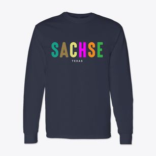 Sachse Texas Color Pop Classic Long Sleeve T-Shirt