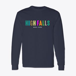 High Falls New York Color Pop Classic Long Sleeve T-Shirt
