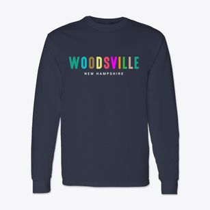 Woodsville New Hampshire Color Pop Classic Long Sleeve T-Shirt