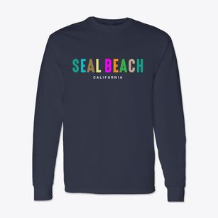 Seal Beach California Color Pop Classic Long Sleeve T-Shirt