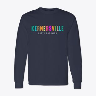 Kernersville North Carolina Color Pop Classic Long Sleeve T-Shirt