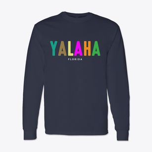 Yalaha Florida Color Pop Classic Long Sleeve T-Shirt