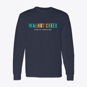 Walnut Creek North Carolina Color Pop Classic Long Sleeve T-Shirt