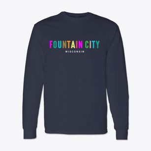 Fountain City Wisconsin Color Pop Classic Long Sleeve T-Shirt