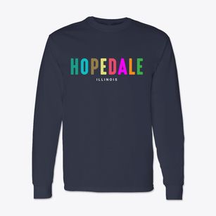 Hopedale Illinois Color Pop Classic Long Sleeve T-Shirt