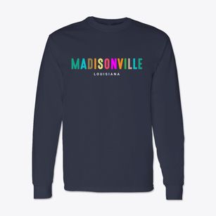 Madisonville Louisiana Color Pop Classic Long Sleeve T-Shirt