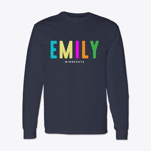 Emily Minnesota Color Pop Classic Long Sleeve T-Shirt