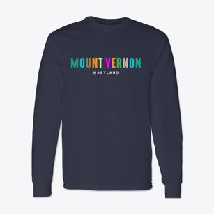 Mount Vernon Maryland Color Pop Classic Long Sleeve T-Shirt