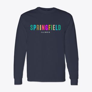 Springfield Illinois Color Pop Classic Long Sleeve T-Shirt