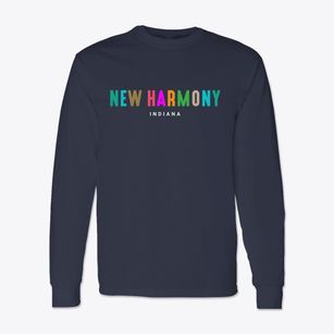 New Harmony Indiana Color Pop Classic Long Sleeve T-Shirt