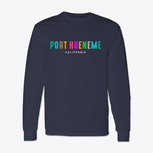 Port Hueneme California Color Pop Classic Long Sleeve T-Shirt