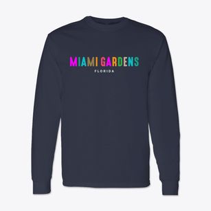 Miami Gardens Florida Color Pop Classic Long Sleeve T-Shirt