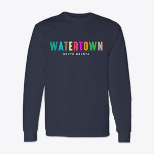 Watertown South Dakota Color Pop Classic Long Sleeve T-Shirt