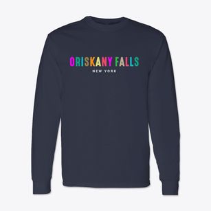 Oriskany Falls New York Color Pop Classic Long Sleeve T-Shirt