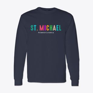St. Michael Pennsylvania Color Pop Classic Long Sleeve T-Shirt