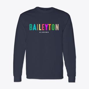 Baileyton Alabama Color Pop Classic Long Sleeve T-Shirt
