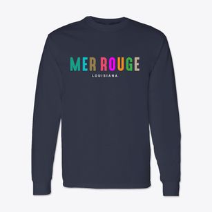 Mer Rouge Louisiana Color Pop Classic Long Sleeve T-Shirt