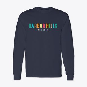 Harbor Hills New York Color Pop Classic Long Sleeve T-Shirt