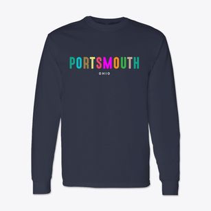 Portsmouth Ohio Color Pop Classic Long Sleeve T-Shirt
