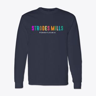 Strodes Mills Pennsylvania Color Pop Classic Long Sleeve T-Shirt