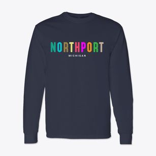 Northport Michigan Color Pop Classic Long Sleeve T-Shirt
