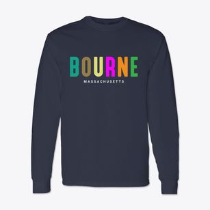 Bourne Massachusetts Color Pop Classic Long Sleeve T-Shirt