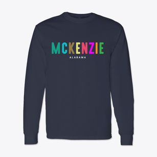 Mckenzie Alabama Color Pop Classic Long Sleeve T-Shirt