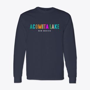 Acomita Lake New Mexico Color Pop Classic Long Sleeve T-Shirt