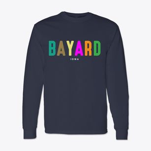 Bayard Iowa Color Pop Classic Long Sleeve T-Shirt