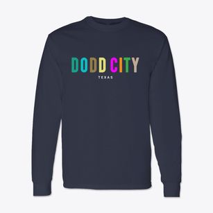 Dodd City Texas Color Pop Classic Long Sleeve T-Shirt