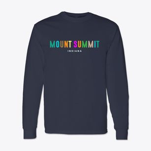 Mount Summit Indiana Color Pop Classic Long Sleeve T-Shirt