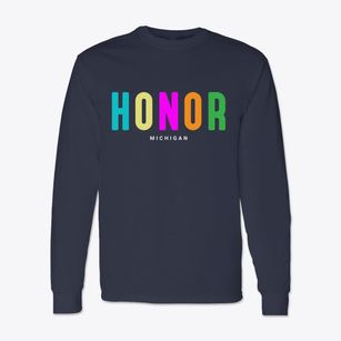 Honor Michigan Color Pop Classic Long Sleeve T-Shirt